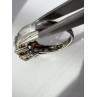 925 Sterling Silver Citrine, Goshenite Ring Size 6.5