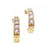 14K Yellow Gold Tanzanite Earrings
