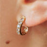 14K Yellow Gold Tanzanite Earrings