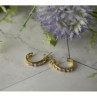 14K Yellow Gold Tanzanite Earrings