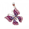 925 Sterling Silver Multicolor CZ 