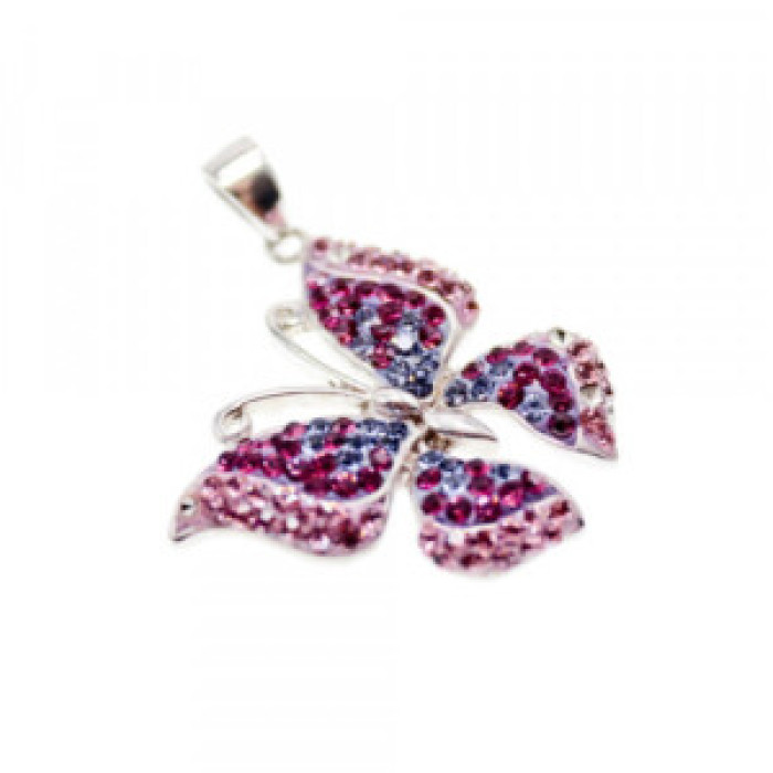 925 Sterling Silver Multicolor CZ 