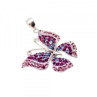 925 Sterling Silver Multicolor CZ 