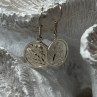 925 Sterling Silver Angels Earrings Length 1.3 Inch