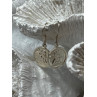 925 Sterling Silver Angels Earrings Length 1.3 Inch