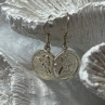 925 Sterling Silver Angels Earrings Length 1.3 Inch