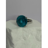 925 Sterling Silver Aquamarine Ring Size 4