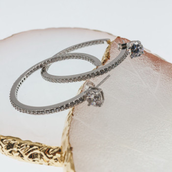 925 Sterling Silver CZ 
