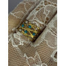 925 Sterling Silver Gold Plated Turquoise Ring Size 8.5