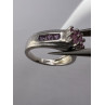 925 Sterling Silver Pink CZ Ring Size 6