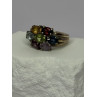 925 Sterling Silver Multicolor Spinel Ring Size 6