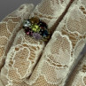 925 Sterling Silver Multicolor Spinel Ring Size 6