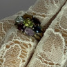 925 Sterling Silver Multicolor Spinel Ring Size 6
