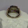 925 Sterling Silver Multicolor Spinel Ring Size 6