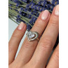 925 Sterling Silver CZ Heart Ring Size 5
