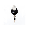 VINTAGE 925 STERLING SILVER BLACK ONYX PENDANT