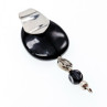 Vintage 925 Sterling Silver Black Onyx Pendant