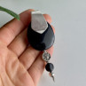 Vintage 925 Sterling Silver Black Onyx Pendant