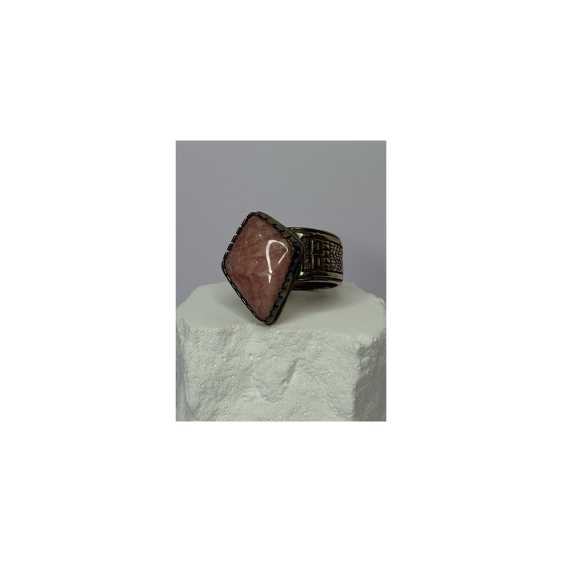 Vintage 925 Sterling Silver Morganite Ring Size 8