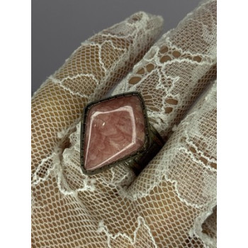 Vintage 925 Sterling Silver Morganite Ring Size 8