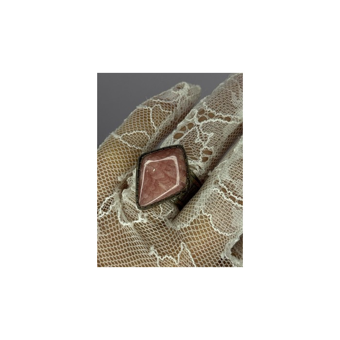 Vintage 925 Sterling Silver Morganite Ring Size 8