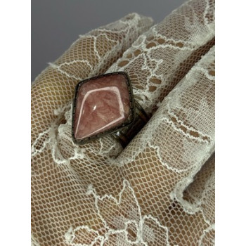 Vintage 925 Sterling Silver Morganite Ring Size 8