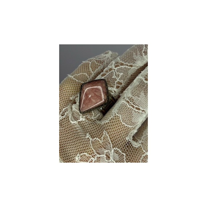 Vintage 925 Sterling Silver Morganite Ring Size 8