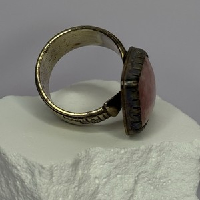 Vintage 925 Sterling Silver Morganite Ring Size 8