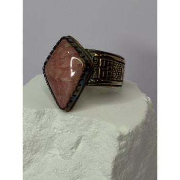 Vintage 925 Sterling Silver Morganite Ring Size 8