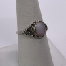 925 Sterling Silver Mother of Pearl Ring Size 7