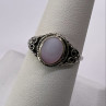 925 Sterling Silver Mother of Pearl Ring Size 7