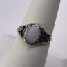 925 Sterling Silver Mother of Pearl Ring Size 7