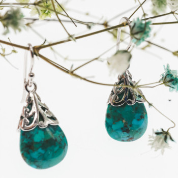 925 Sterling Silver Jasper Earrings