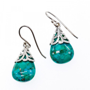 925 Sterling Silver Jasper Earrings