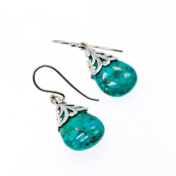 925 Sterling Silver Jasper Earrings