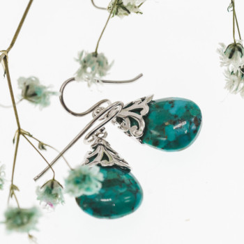 925 Sterling Silver Jasper Earrings