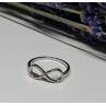 925 Sterling Silver Infinity Ring Size 8.5