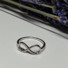 925 Sterling Silver Infinity Ring Size 8.5