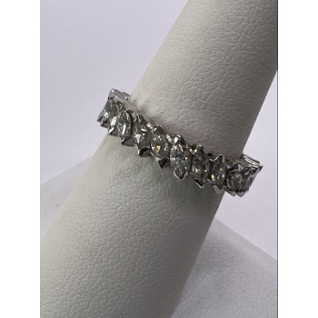 925 Sterling Silver CZ Ring Size 7.5