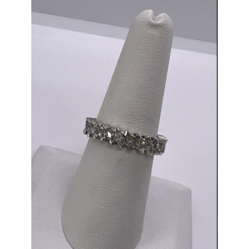 925 Sterling Silver CZ Ring Size 7.5