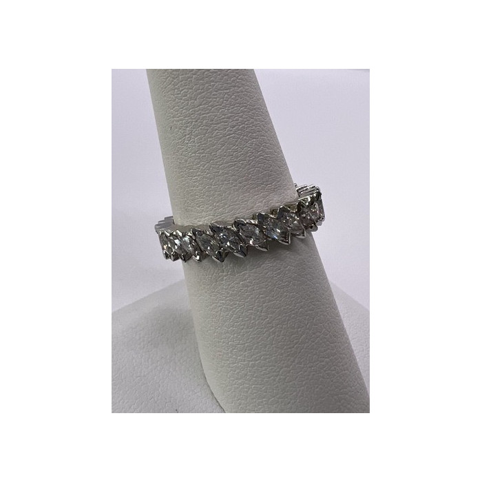 925 Sterling Silver CZ Ring Size 7.5