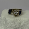 Vintage 925 Sterling Silver Beryl & Opal Ring Size 7