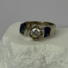 Vintage 925 Sterling Silver Beryl & Opal Ring Size 7