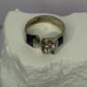Vintage 925 Sterling Silver Beryl & Opal Ring Size 7