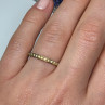 925 Sterling Silver Gold Plated CZ Ring Size 6.5