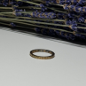 925 Sterling Silver Gold Plated CZ Ring Size 6.5