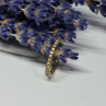 925 Sterling Silver Gold Plated CZ Ring Size 6.5