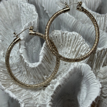 925 Sterling Silver Earrings Length 1.5 Inch
