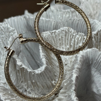 925 Sterling Silver Earrings Length 1.5 Inch