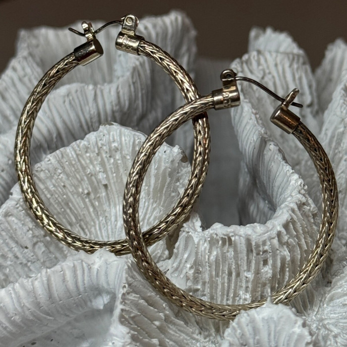 925 Sterling Silver Earrings Length 1.5 Inch